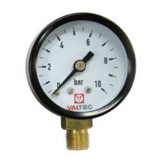 Манометр радиальный Ø1/8" 10bar для подпиточного клапана VALTEC Манометр радиальный Ø1/8" 10bar для подпиточного клапана VALTEC