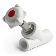 Вентиль регулирующий PP-R Ø32 PRO AQUA Белый (1/20) Вентиль регулирующий PP-R Ø32 PRO AQUA Белый (1/20)