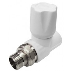 Вентиль с полусгоном PP-R Ø20х1/2" прямой VALFEX Белый (15/60) Вентиль с полусгоном PP-R Ø20х1/2" прямой VALFEX Белый (15/60)