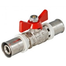 Кран шаровой пресс Ø16 бабочка VALTEC (12/192) Кран шаровой пресс Ø16 бабочка VALTEC (12/192)