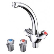 Смеситель для кухни лат. на гайке средн.излив КС 570065 Смеситель для кухни лат. на гайке средн.излив КС 570065