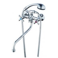 Смеситель для ванны цинк длин. кругл. S-излив встроен.диверт. G-LAUF QFR-722/QFR7-A722 (1/10) Смеситель для ванны цинк длин. кругл. S-излив встроен.диверт. G-LAUF QFR-722/QFR7-A722 (1/10)