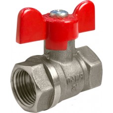 Кран шар. ник. Ø1/2" внутр./внутр. бабочка VALFEX (96/24) Кран шар. ник. Ø1/2" внутр./внутр. бабочка VALFEX (96/24)