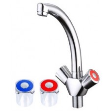 Смеситель для кухни лат. на гайке средн.излив КС 5701262 Смеситель для кухни лат. на гайке средн.излив КС 5701262