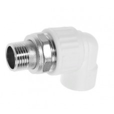 Уголок комб. разб. для радиатора нар.р. PP-R Ø20х3/4" VALFEX Белый (15/60) Уголок комб. разб. для радиатора нар.р. PP-R Ø20х3/4" VALFEX Белый (15/60)