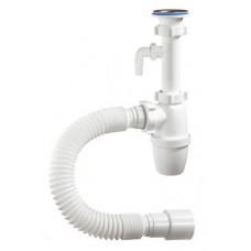 Сифон бутылочный с одним отводом гибкой трубой Ø1¼"х40мм А-32079 ОРИО Сифон бутылочный с одним отводом гибкой трубой Ø1¼"х40мм А-32079 ОРИО