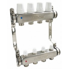 Коллекторная группа (нерж.) без расходомеров без ВО и дренажных кранов 5 вых. Ø1" VALFEX Коллекторная группа (нерж.) без расходомеров без ВО и дренажных кранов 5 вых. Ø1" VALFEX