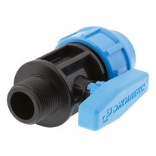 Кран шар. нар.р. ПНД Ø20х1/2" ДЖИЛЕКС (10) Кран шар. нар.р. ПНД Ø20х1/2" ДЖИЛЕКС (10)