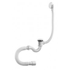 Сифон для ванны "S"-тип клик-клак с гибкой трубой Ø1½"х40/50мм А-21089 ОРИО Сифон для ванны "S"-тип клик-клак с гибкой трубой Ø1½"х40/50мм А-21089 ОРИО