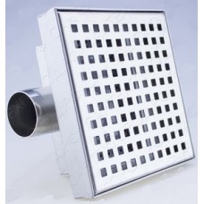 Трап внутр. канал. горизонтальный 150х150 метал. решетка Ø40/50 TIM Трап внутр. канал. горизонтальный 150х150 метал. решетка Ø40/50 TIM