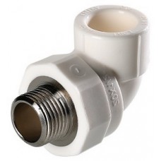 Уголок комб. нар.р. PP-R Ø20х3/4" VALTEC Белый (10/190) Уголок комб. нар.р. PP-R Ø20х3/4" VALTEC Белый (10/190)