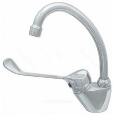 Смеситель для кухни лат. на гайке средн.излив КС 4061810 медицинский Смеситель для кухни лат. на гайке средн.излив КС 4061810 медицинский