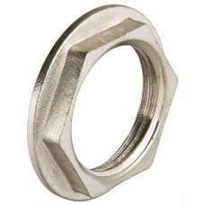 Контргайка с ребордой Ø1/2" никель VALTEC (10/550) Контргайка с ребордой Ø1/2" никель VALTEC (10/550)