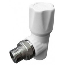 Вентиль с полусгоном PP-R Ø20х1/2" угловой VALFEX Белый (15/60) Вентиль с полусгоном PP-R Ø20х1/2" угловой VALFEX Белый (15/60)