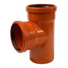 Тройник НПВХ наруж. канал. Ø110х110*87° ХЕМКОР (1) Тройник НПВХ наруж. канал. Ø110х110*87° ХЕМКОР (1)