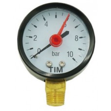 Манометр радиальный 16bar Ø1/4" TIM (50) Манометр радиальный 16bar Ø1/4" TIM (50)