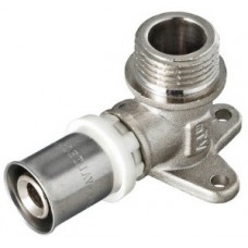 Уголок с креплением (водорозетка) пресс наружная резьба Ø16х1/2" VALTEC (10/80) Уголок с креплением (водорозетка) пресс наружная резьба Ø16х1/2" VALTEC (10/80)