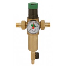 Фильтр промывной с манометром и редуктором давления Ø1/2" нар./нар. GAPPO (1/10) Фильтр промывной с манометром и редуктором давления Ø1/2" нар./нар. GAPPO (1/10)