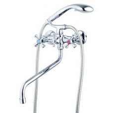 Смеситель для ванны цинк длин. кругл. S-излив встроен.диверт. G-LAUF 300Q-827/QTZ7-B827 (1/10) Смеситель для ванны цинк длин. кругл. S-излив встроен.диверт. G-LAUF 300Q-827/QTZ7-B827 (1/10)