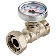 Тройник с термометром VALTEC Ø3/4" евроконус (10/80) Тройник с термометром VALTEC Ø3/4" евроконус (10/80)