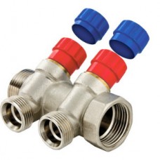 Коллектор с регулирующими вентилями 3 выхода Ø1"х3/4" евроконус VALTEC (1/45) Коллектор с регулирующими вентилями 3 выхода Ø1"х3/4" евроконус VALTEC (1/45)