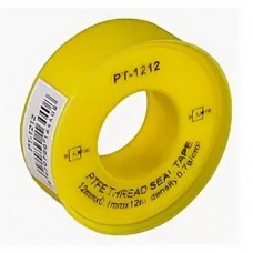 ФУМ-лента 12мм х0,1мм х12м желтая газовая SOLONE ФУМ-лента 12мм х0,1мм х12м желтая газовая SOLONE