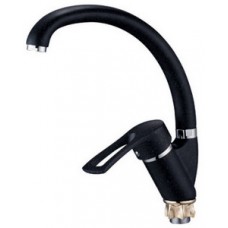 Смеситель для кухни цинк на гайке средн.излив картридж Ø40 черный SOLONE KAK4-A181KB Смеситель для кухни цинк на гайке средн.излив картридж Ø40 черный SOLONE KAK4-A181KB