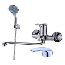 Смеситель для ванны лат. длин. S-излив встроен.диверт. КС 201244 Смеситель для ванны лат. длин. S-излив встроен.диверт. КС 201244