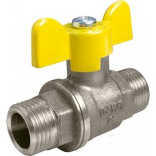 Кран шар. газовый ник. Ø1/2" нар./нар. бабочка VALFEX (24/96) Кран шар. газовый ник. Ø1/2" нар./нар. бабочка VALFEX (24/96)