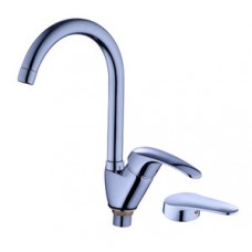 Смеситель для кухни лат. на гайке высок.излив КС 406178 Смеситель для кухни лат. на гайке высок.излив КС 406178