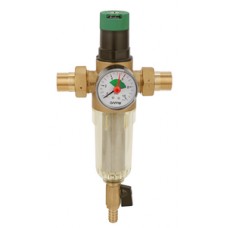 Фильтр промывной для холодной воды с манометром и редуктором давления Ø3/4" нар./нар. GAPPO (1/10) Фильтр промывной для холодной воды с манометром и редуктором давления Ø3/4" нар./нар. GAPPO (1/10)