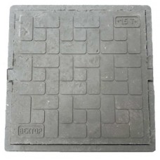 Люк полимерный квадрат Ø700 15кН 1,5т серый Люк полимерный квадрат Ø700 15кН 1,5т серый