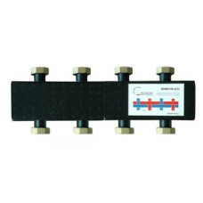 Коллектор распределительный стальной в теплоизоляции 3 контура Ø1½" TIM Коллектор распределительный стальной в теплоизоляции 3 контура Ø1½" TIM