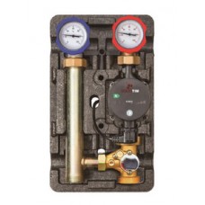 Насосная группа быстрого монтажа с трехходовым термост. смесит. клапаном без насоса в теплоизол. TIM Насосная группа быстрого монтажа с трехходовым термост. смесит. клапаном без насоса в теплоизол. TIM