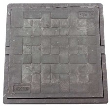 Люк полимерный квадрат Ø700 15кН 1,5т коричневый Люк полимерный квадрат Ø700 15кН 1,5т коричневый