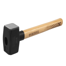 Кувалда DENZEL 2000 г, кованая головка, буковая рукоятка