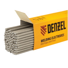 Электроды DENZEL DER-46, диам. 4 мм, 5 кг, рутиловое покрытие Электроды DENZEL DER-46, диам. 4 мм, 5 кг, рутиловое покрытие