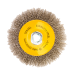 Щетка для УШМ DENZEL 746163, 125 мм, «тарелка», витая нержавеющая проволока 0.3 мм, М14 Щетка для УШМ DENZEL 746163, 125 мм, «тарелка», витая нержавеющая проволока 0.3 мм, М14