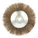 Щетка для УШМ DENZEL 746163, 125 мм, «тарелка», витая нержавеющая проволока 0.3 мм, М14 Щетка для УШМ DENZEL 746163, 125 мм, «тарелка», витая нержавеющая проволока 0.3 мм, М14