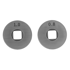 Подающий ролик DENZEL V профиль под стальную проволоку 0,8-1мм, посадка квадрат, 2 шт Подающий ролик DENZEL V профиль под стальную проволоку 0,8-1мм, посадка квадрат, 2 шт