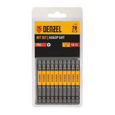 Бита DENZEL PH2х70, сталь S2, цилиндр., 10 шт. Е 6,3 Бита DENZEL PH2х70, сталь S2, цилиндр., 10 шт. Е 6,3