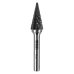 Борфреза по металлу DENZEL твердосплавная, коническая, тип-M, 12 мм Борфреза по металлу DENZEL твердосплавная, коническая, тип-M, 12 мм