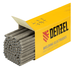 Электроды DENZEL DER-13/55, диам. 4 мм, 5 кг, основное покрытие Электроды DENZEL DER-13/55, диам. 4 мм, 5 кг, основное покрытие