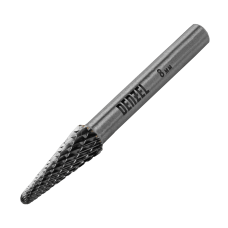 Борфреза по металлу DENZEL твердосплавная, коническая закругленная, тип-L, 8 мм Борфреза по металлу DENZEL твердосплавная, коническая закругленная, тип-L, 8 мм