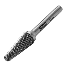 Борфреза по металлу DENZEL твердосплавная, коническая закругленная, тип-L, 12 мм Борфреза по металлу DENZEL твердосплавная, коническая закругленная, тип-L, 12 мм