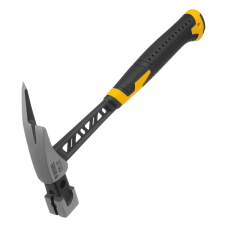 Молоток кровельщика DENZEL 600 г, цельнокованый, боек с магнитом, двухкомп. обрезин. рук-ка Молоток кровельщика DENZEL 600 г, цельнокованый, боек с магнитом, двухкомп. обрезин. рук-ка