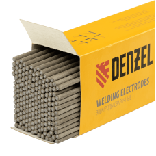 Электроды DENZEL DER-46, диам. 3 мм, 5 кг, рутиловое покрытие Электроды DENZEL DER-46, диам. 3 мм, 5 кг, рутиловое покрытие
