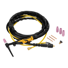 Горелка сварочная TIG DENZEL WP17V, прямое подключение к баллону, 4 метра Горелка сварочная TIG DENZEL WP17V, прямое подключение к баллону, 4 метра