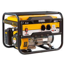 Генератор бензиновый DENZEL PS 25, 2.5 кВт, 230 В, 15 л, ручной старт Генератор бензиновый DENZEL PS 25, 2.5 кВт, 230 В, 15 л, ручной старт