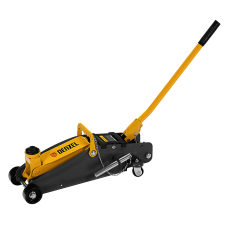 Домкрат гидравлический DENZEL подкатной с фиксатором, 2,8 т, 135-385 мм Домкрат гидравлический DENZEL подкатной с фиксатором, 2,8 т, 135-385 мм